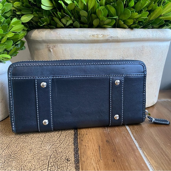 Coach Zoe Soho Leather Wallet with Silver Buckles - Picture 6 of 12